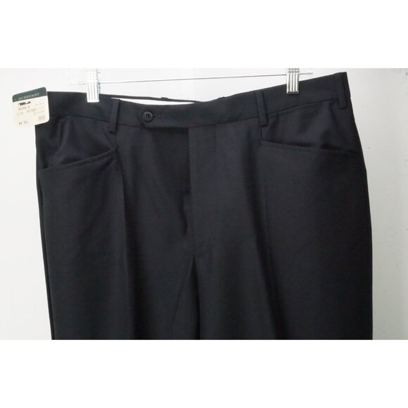 Burberry London Dark Blue S100s Wool Dress Pants Trousers 54 EU Brand NEW